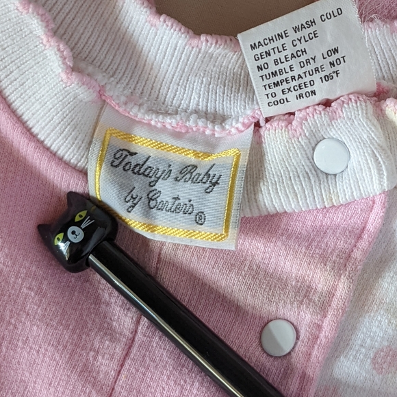 Vintage Carter's Baby girl Bunny Spring One-piece - Picture 5 of 8